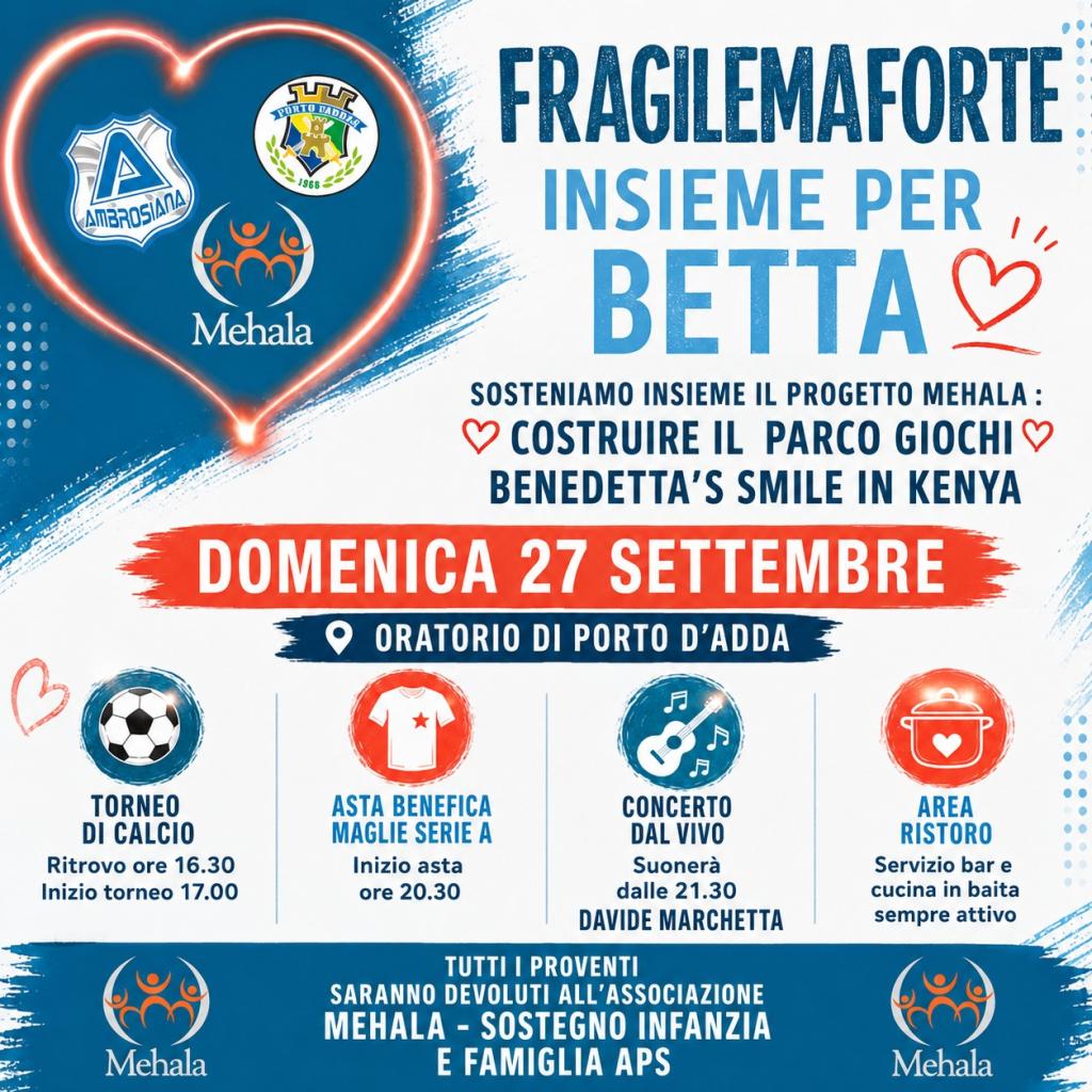Domenica prossima, 27 settembre, l'oratorio di Por