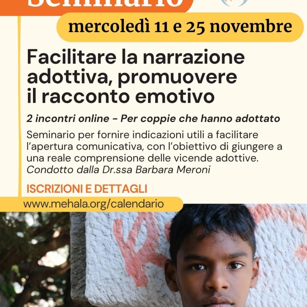 Facilitare la narrazione adottiva è un seminario 